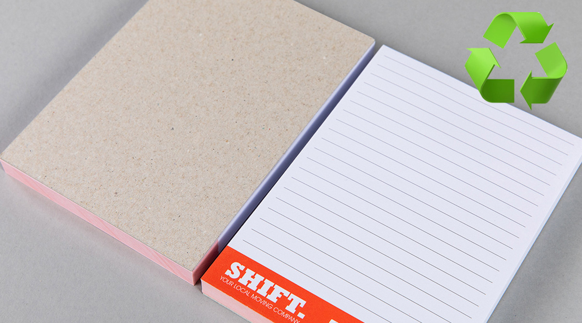 Print Recycled Glued Notepads 